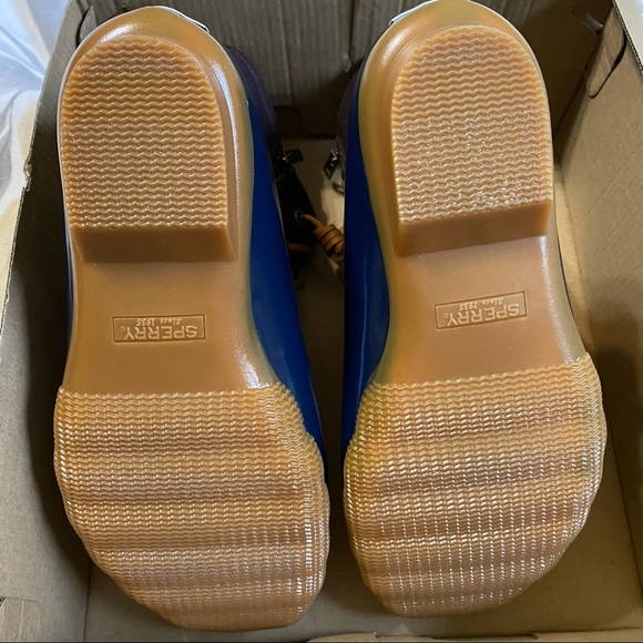 NEW Sperry Saltwater Waterproof Navy Duck Boot - Picture 9 of 16